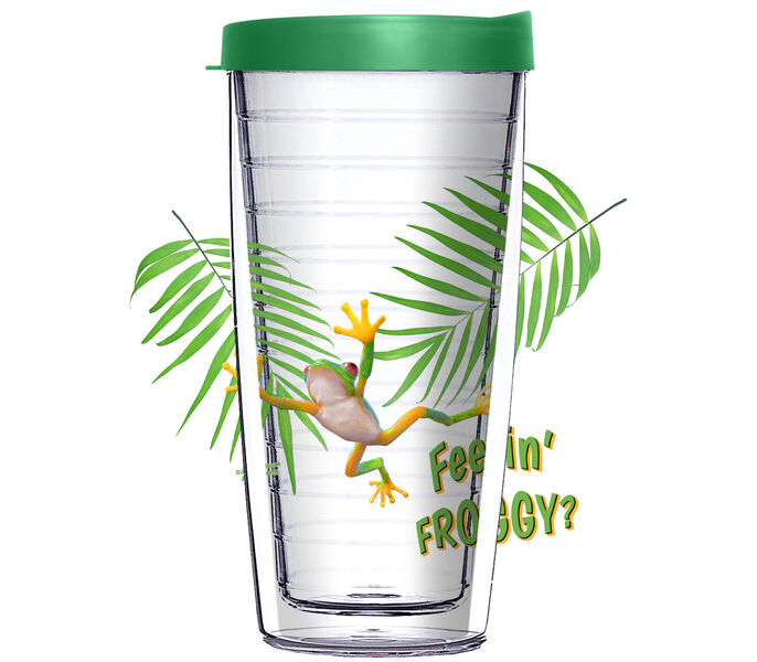 28oz Sport Tumbler - Feelin Froggy w/ Gray Lid ST-JQ-NE-11290