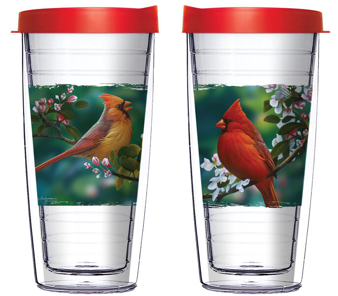 28oz Mega Tumbler - Cardinals w/ Red Lid H2-JQ-NE-11403