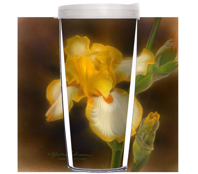 22oz Tumbler - Iris1 w/ Clear Lid 08-JQ-RL-245