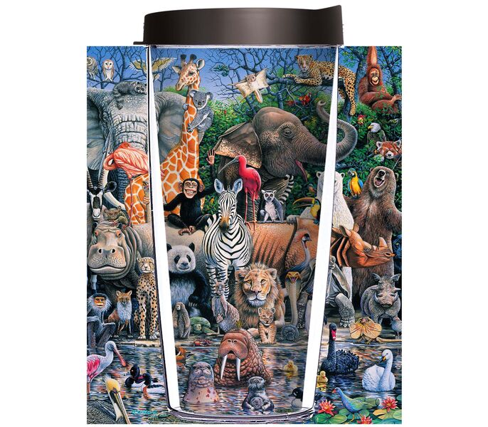 22oz Tumbler - Noah's Ark 1 w/ Black Lid 08-JQ-RM-1233