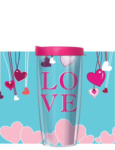 24oz Flareside Tumbler - Love In the Air w/ Black Lid 24F-LIA