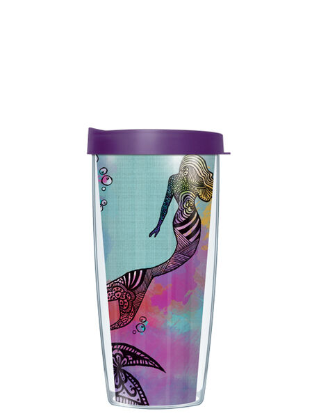 24oz Flareside Tumbler - Mermaid w/ Black Lid 24F-MER1