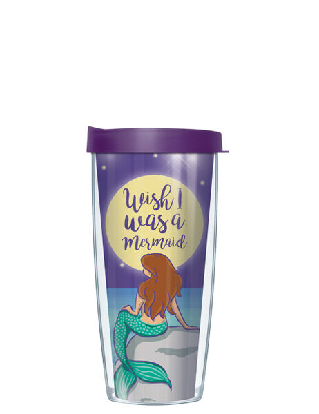 28oz Sport Tumbler - Mermaid Wishes w/ Gray Lid ST-MER2