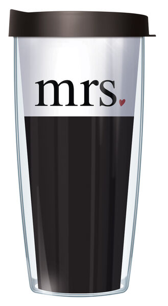 28oz Mega Tumbler - Mrs. w/ Black Lid H2-MRS