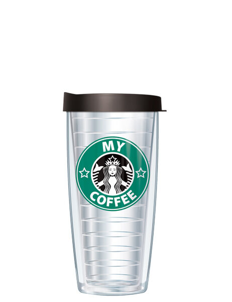 28oz Mega Tumbler - My Coffee w/ Black Lid H2-MYCF