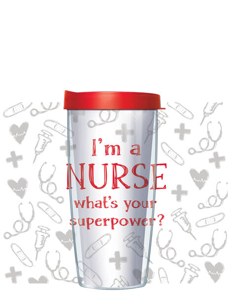 18oz Handle Mug - Nurse w/ Black Lid 06-NRS