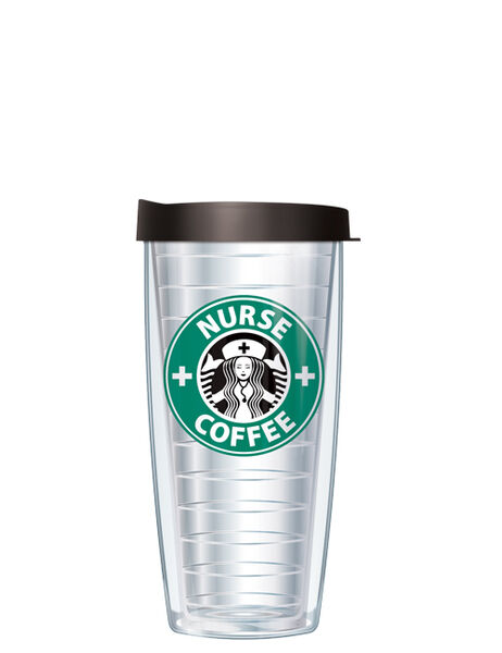 22oz Tumbler - Nurse Coffee w/ Black Lid 08-NUC