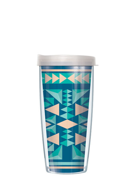 28oz Sport Tumbler - Fun Triangle Geometric Pattern w/ Gray Lid ST-PRSM