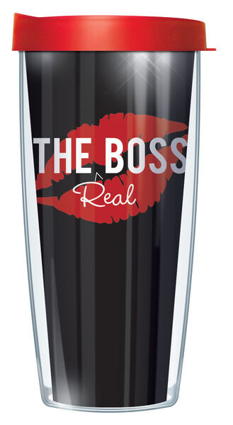 16oz Short Tumbler - The Real Boss without lid 01-REA