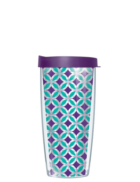 28oz Sport Tumbler - Roundabout Purple & Teal w/ Gray Lid ST-ROU11