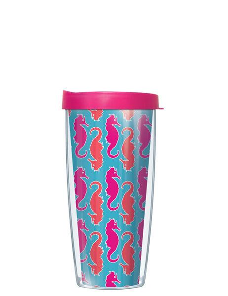 24oz Flareside Tumbler - Seahorses w/ Black Lid 24F-SEH