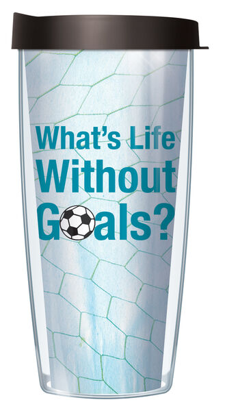 18oz Handle Mug - Soccer Goals w/ Black Lid 06-SGO