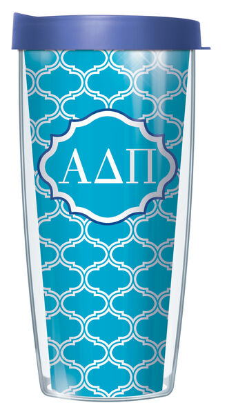 16oz Short Tumbler - Alpha Delta Pi Duofoil without lid 01-SOR-ADP1