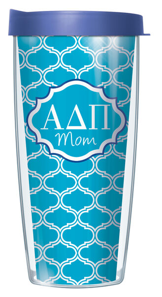 18oz Handle Mug - Alpha Delta Pi Mom Duofoil w/ Black Lid 06-SOR-ADP1M