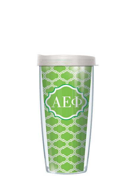 16oz Short Tumbler - Alpha Epsilon Phi Duofoil without lid 01-SOR-AEP1