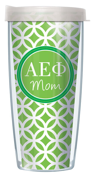 28oz Sport Tumbler - Alpha Epsilon Phi Mom Roundabout w/ Gray Lid ST-SOR-AEP2M