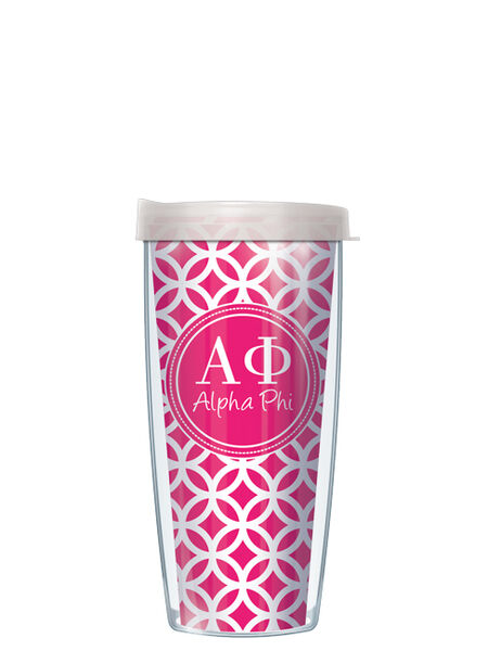 18oz Handle Mug - Alpha Phi Roundabout w/ Black Lid 06-SOR-AP2