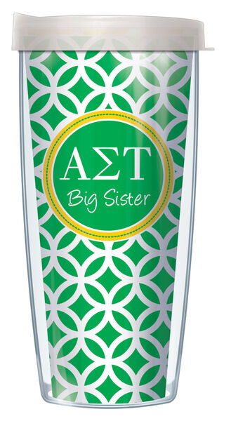 18oz Handle Mug - Alpha Sigma Tau Big Sister Roundabout w/ Black Lid 06-SOR-AST2B