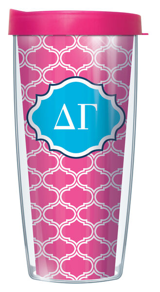 24oz Flareside Tumbler - Delta Gamma Duofoil w/ Black Lid 24F-SOR-DG1