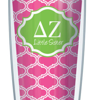 24oz Flareside Tumbler - Delta Zeta Little Sister Duofoil w/ Black Lid 24F-SOR-DZ1L