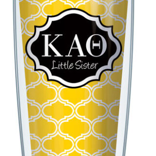 28oz Mega Tumbler - Kappa Alpha Theta Little Sister Duofoil w/ Black Lid H2-SOR-KAT1L