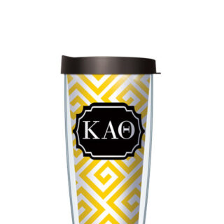 24oz Flareside Tumbler - Kappa Alpha Theta Greek Key w/ Black Lid 24F-SOR-KAT3