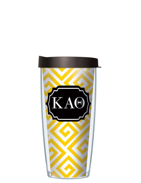 24oz Flareside Tumbler - Kappa Alpha Theta Greek Key w/ Black Lid 24F-SOR-KAT3