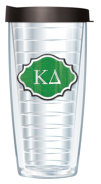 16oz Short Tumbler - Kappa Delta Patch without lid 01-SOR-KD-E