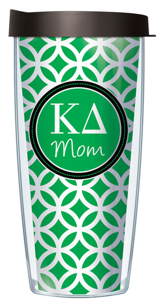 22oz Tumbler - Kappa Delta Mom Roundabout w/ Black Lid 08-SOR-KD2M