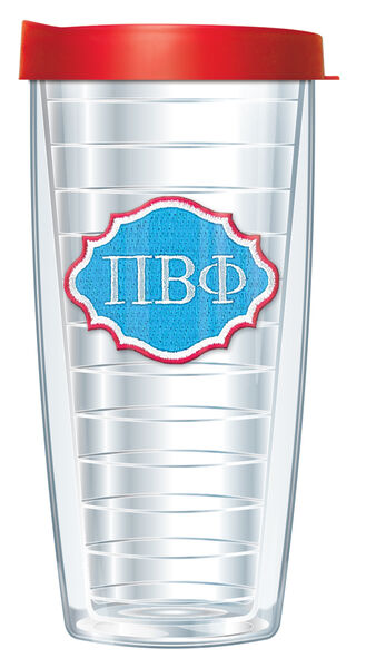 24oz Flareside Tumbler - Pi Beta Phi Patch w/ Red Lid 24F-SOR-PBP-E