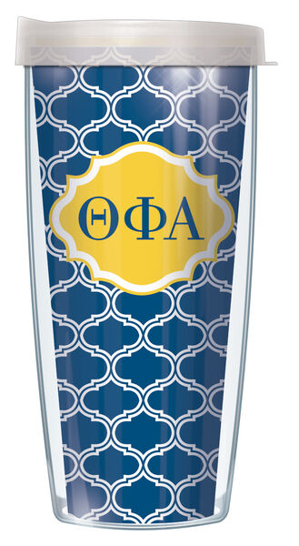 18oz Handle Mug - Theta Phi Alpha Duofoil w/ Black Lid 06-SOR-TPA1