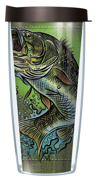 16oz Tumbler - Rather Be Fishing w/ Black Lid 02-SPO2