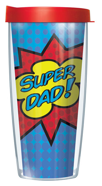 22oz Tumbler - Dad w/ Red Lid 08-SUD