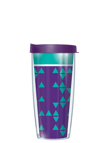 16oz Short Tumbler - Triangle Pattern without lid 01-TGS