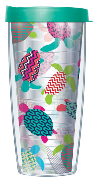 28oz Sport Tumbler - Sea Turtles w/ Gray Lid ST-TUR