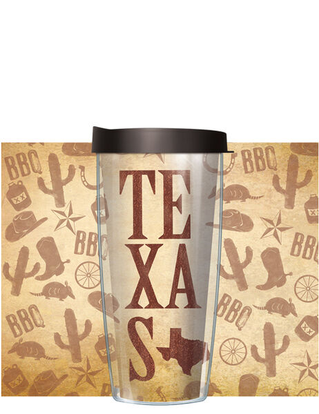 28oz Mega Tumbler - Texas Pride Armadillo w/ Black Lid H2-TXP