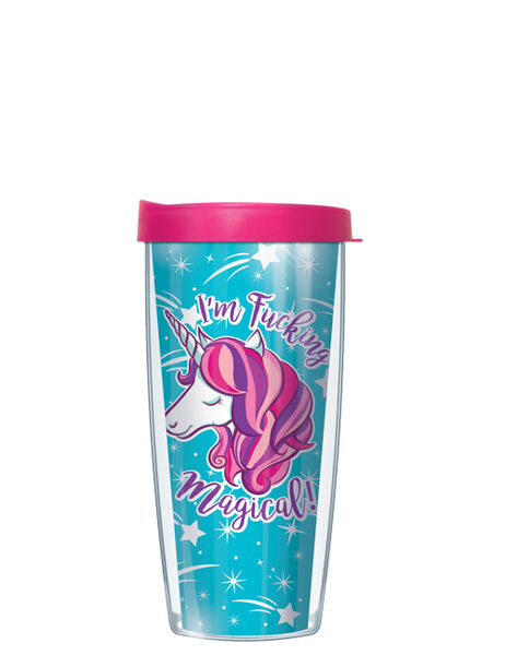 28oz Sport Tumbler - Magical Unicorn Teal w/ Gray Lid ST-UNI