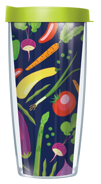 16oz Short Tumbler - Vegetables without lid 01-VEG